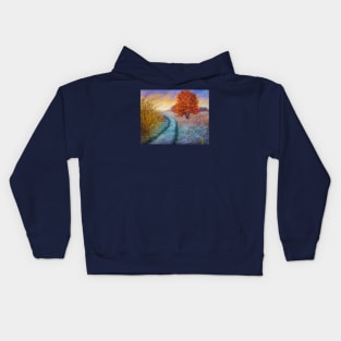 Pastel painting - First frost Kids Hoodie